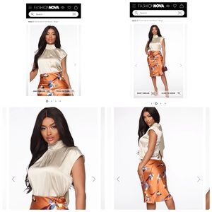 NWT Fashion Nova Tie Back Blouse